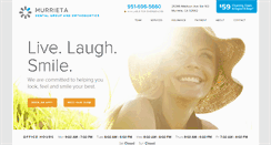 Desktop Screenshot of murrietadentalgroup.com